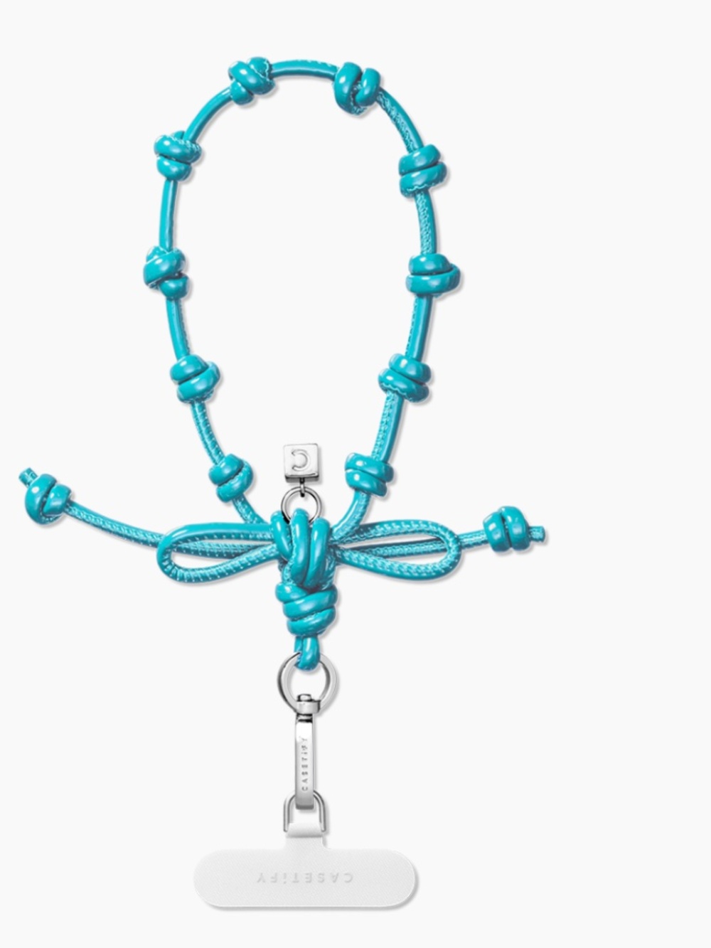 casetify - Bow Charm Wristlet - Mint Blue